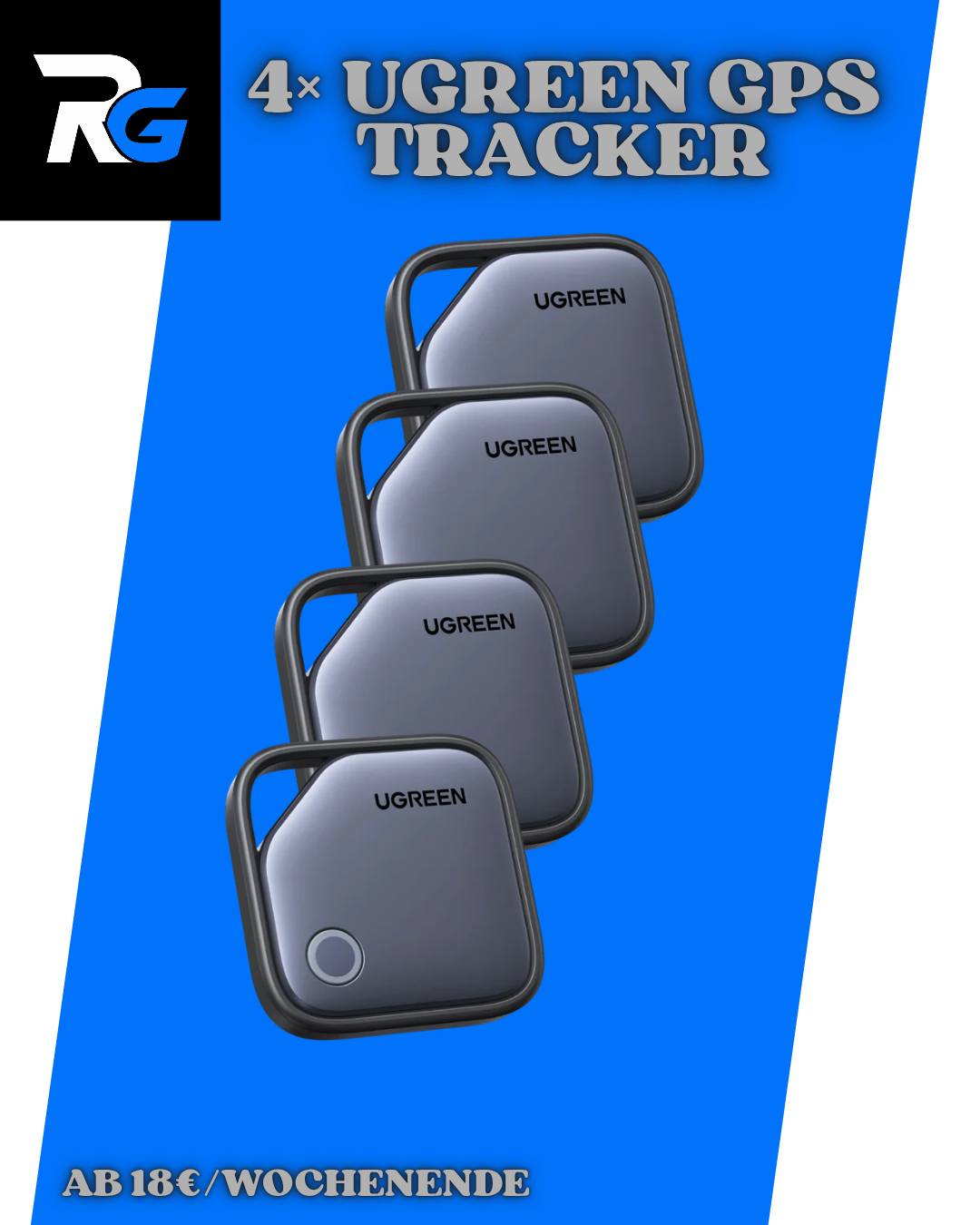 4× UGREEN GPS Tracker